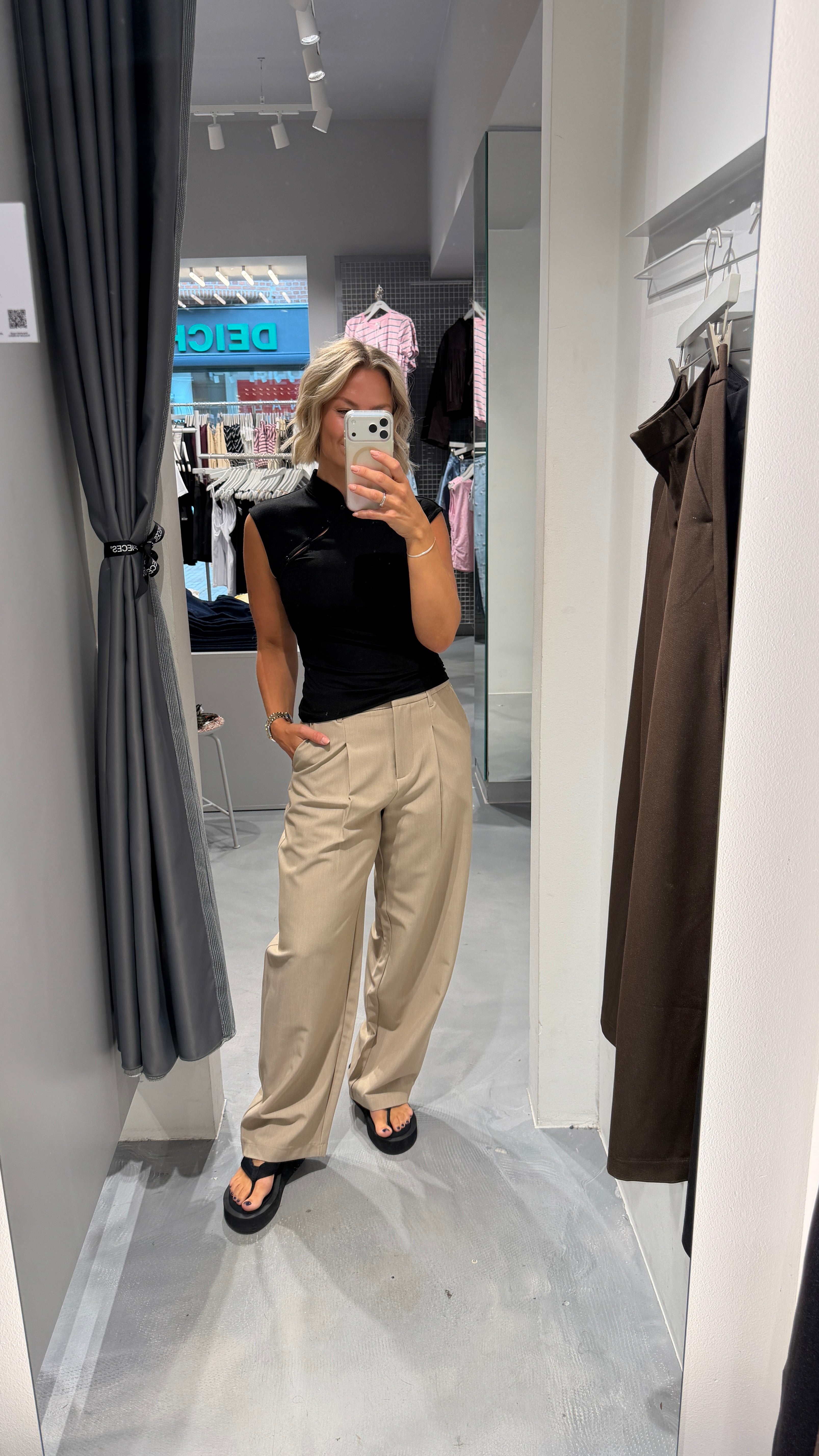 PCJASMIN Top - Black